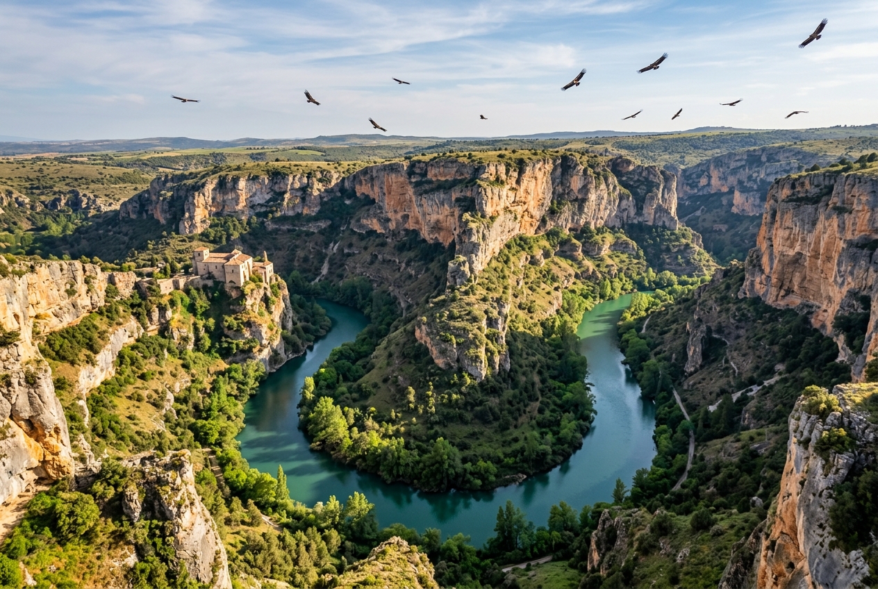 Hoces del Río Duratón (Imagen generada con IA)